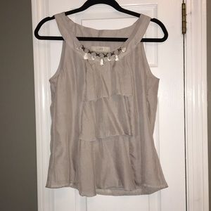 LOFT blouse with Necklace detail